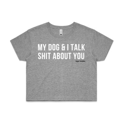 Dog Talk Crop Tee Thumbnail